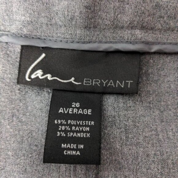 Lane Bryant Women's Straight Leg Gray Dress Pants Plus Size 26 - Picture 5 of 6